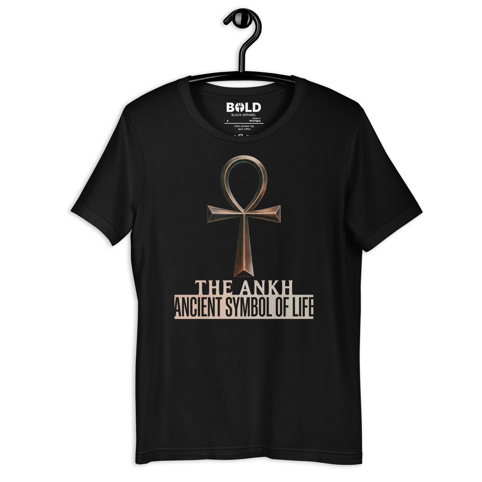 Ankh Symbol of Life T-Shirt - Bold Black Apparel