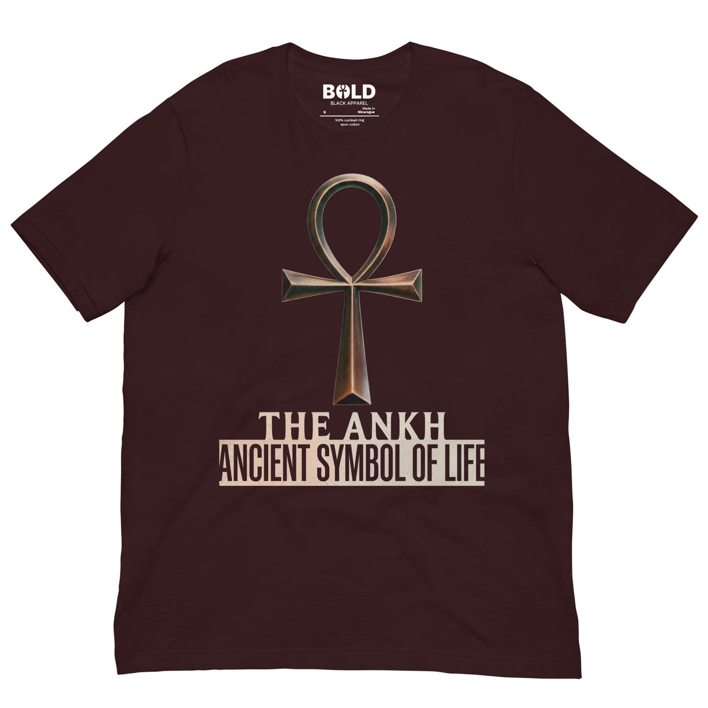 Ankh Symbol of Life T-Shirt - Bold Black Apparel