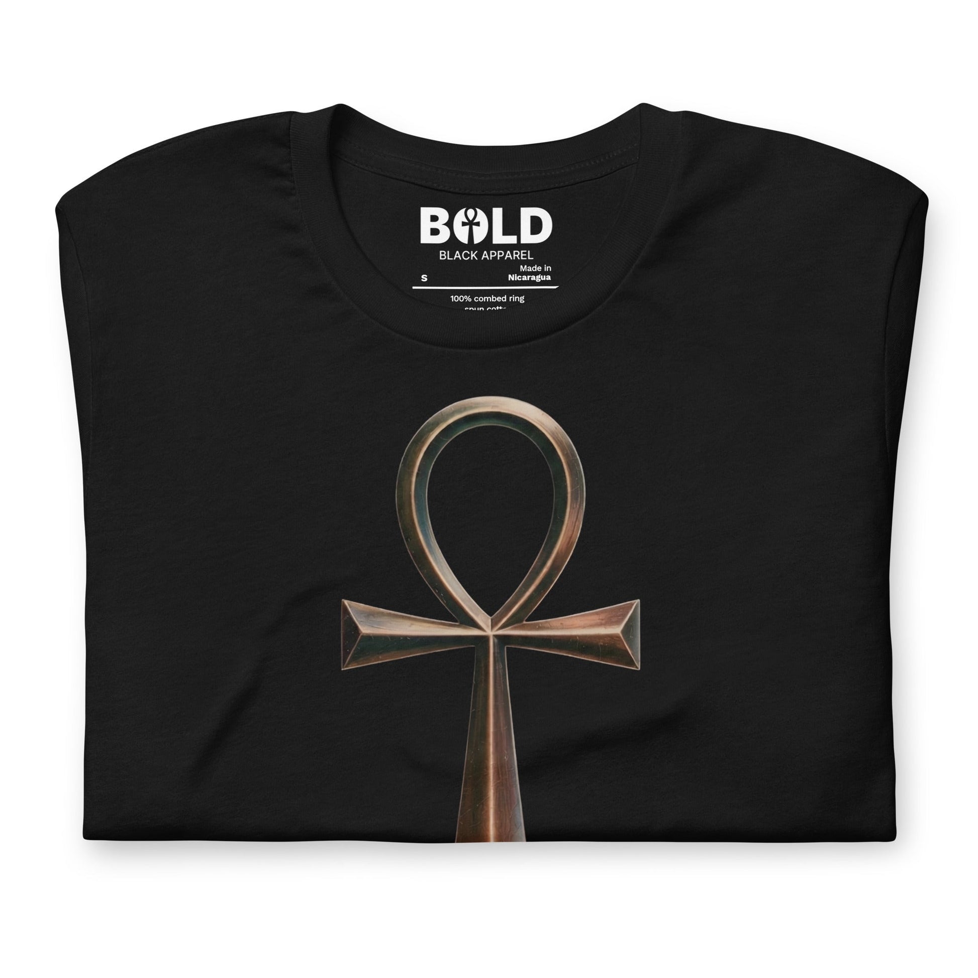 Ankh Symbol of Life T-Shirt - Bold Black Apparel