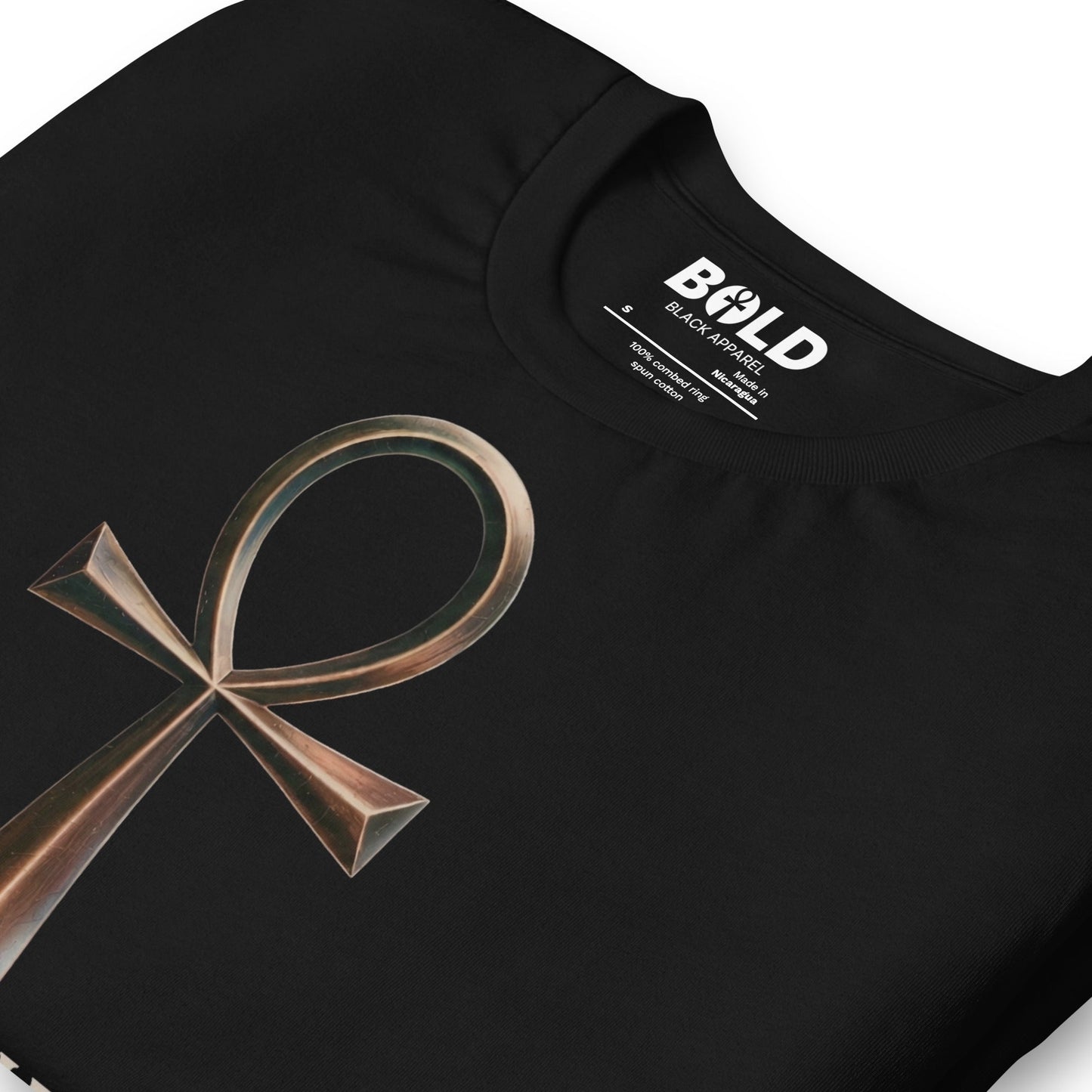 Ankh Symbol of Life T-Shirt - Bold Black Apparel