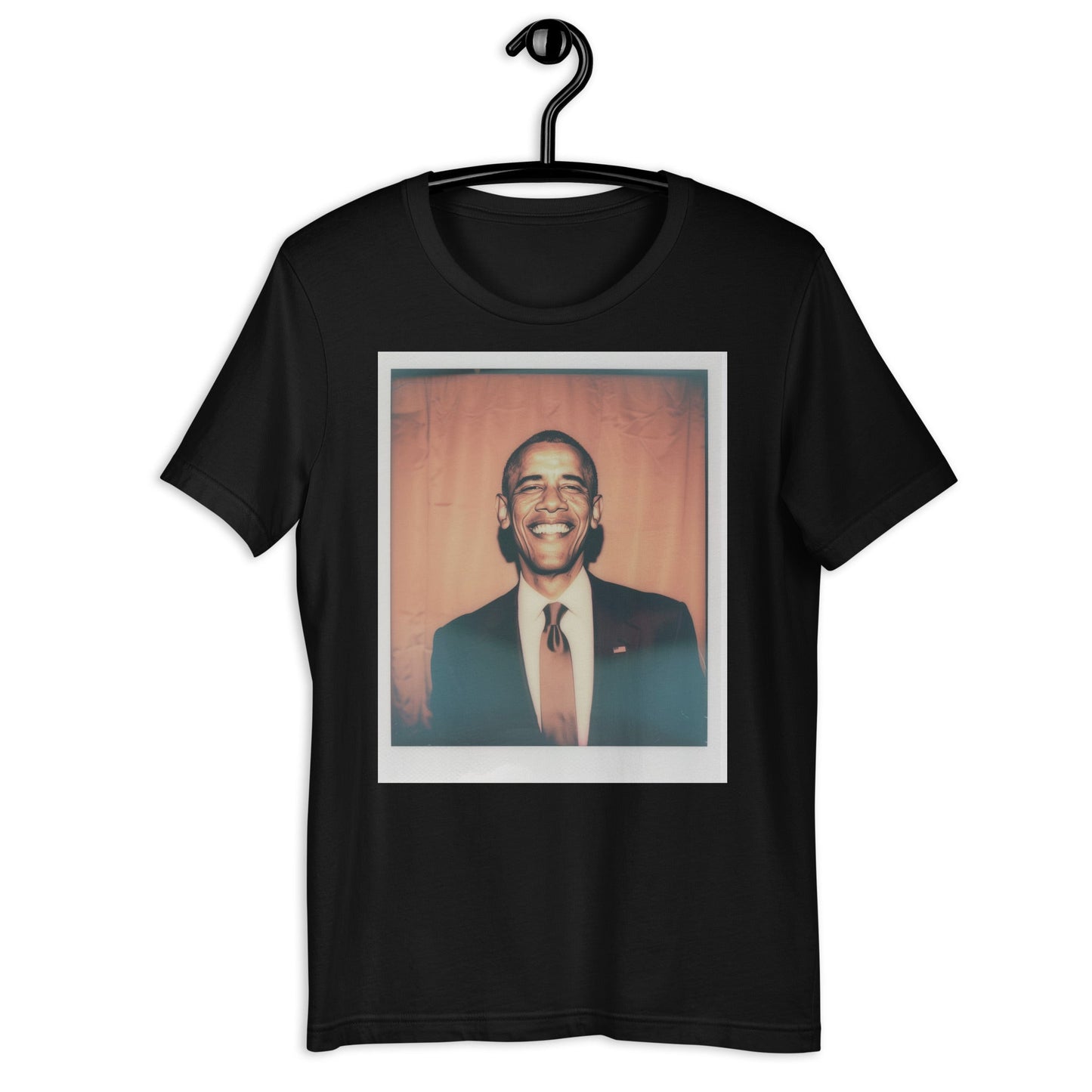 Barack Obama Polaroid T-Shirt - Bold Black Apparel