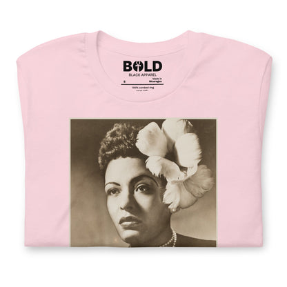 Billie Holiday Portrait T-Shirt - Bold Black Apparel