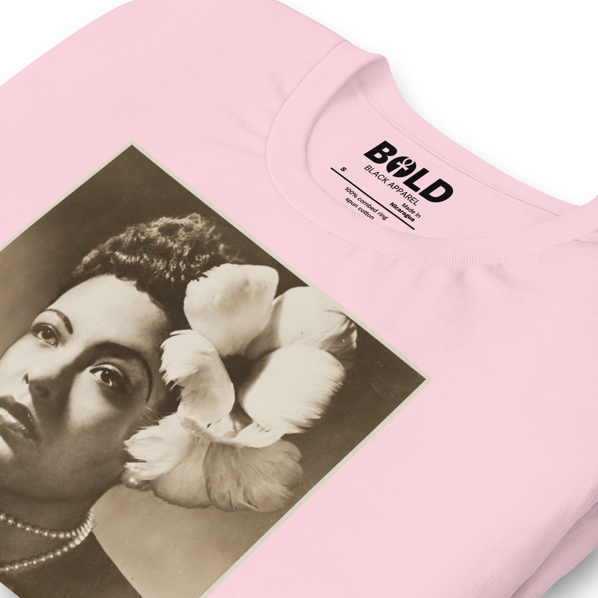 Billie Holiday Portrait T-Shirt - Bold Black Apparel