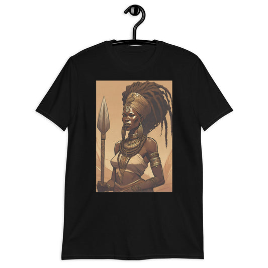 Black Ancient Queen Warrior T-Shirt - Bold Black Apparel