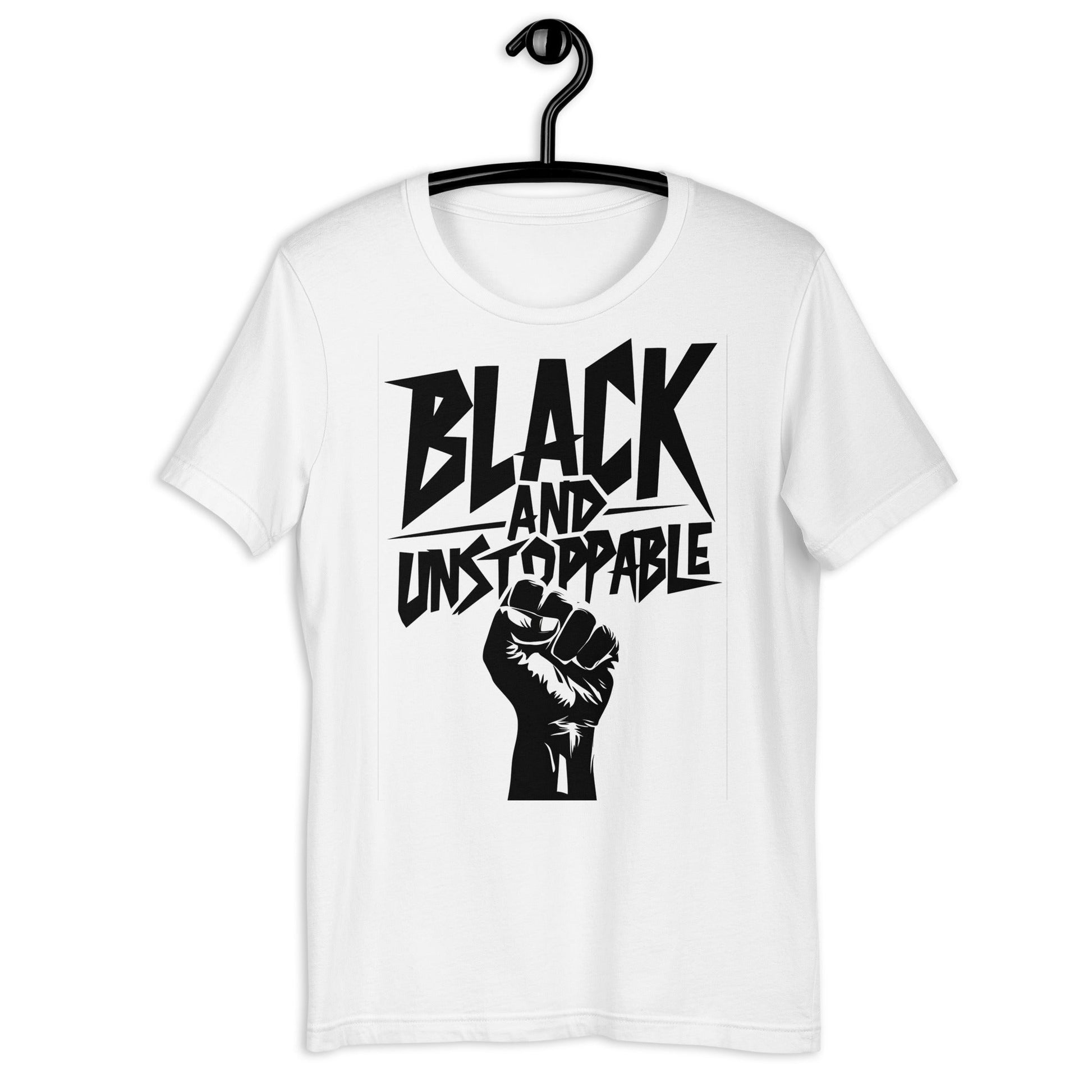 Black and Unstoppable Black Fist T-Shirt - Bold Black Apparel