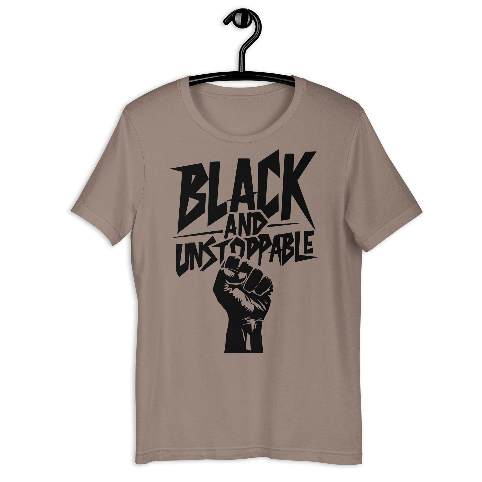 Black and Unstoppable Black Fist T-Shirt - Bold Black Apparel