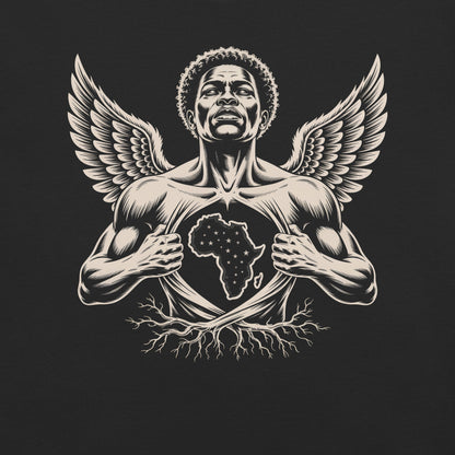 Black Angel Ancestor Premium T-Shirt - Bold Black Apparel