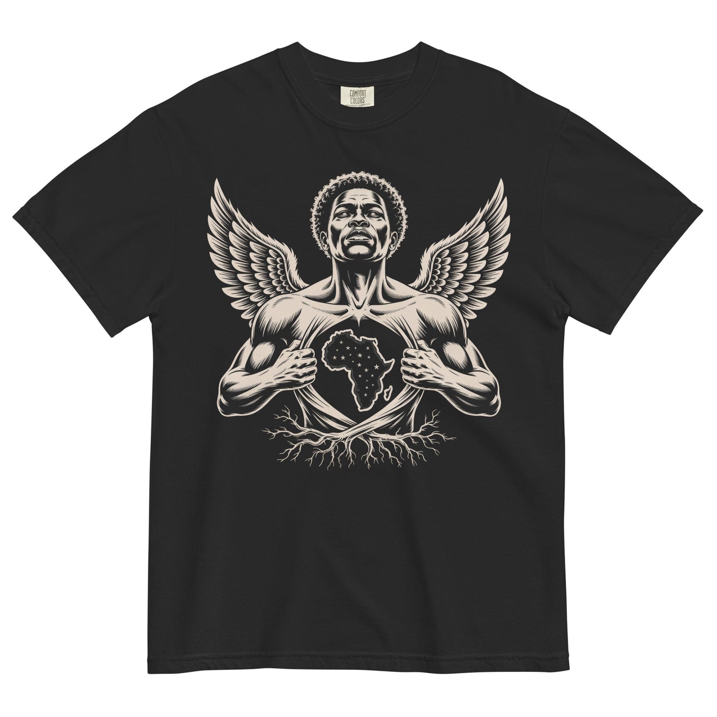 Black Angel Ancestor Premium T-Shirt - Bold Black Apparel