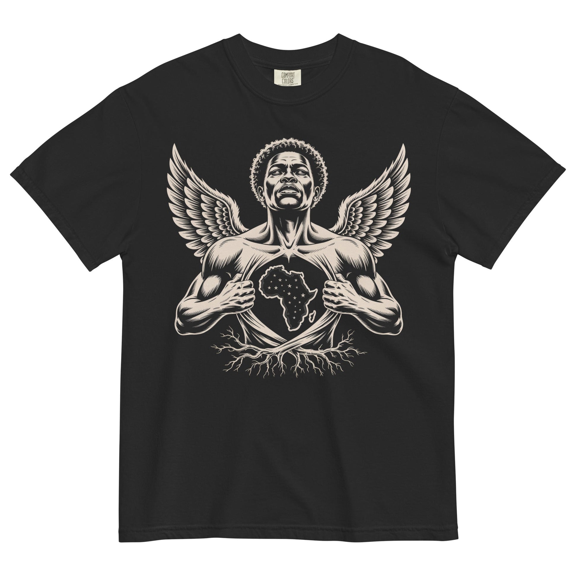 Black Angel Ancestor Premium T-Shirt - Bold Black Apparel