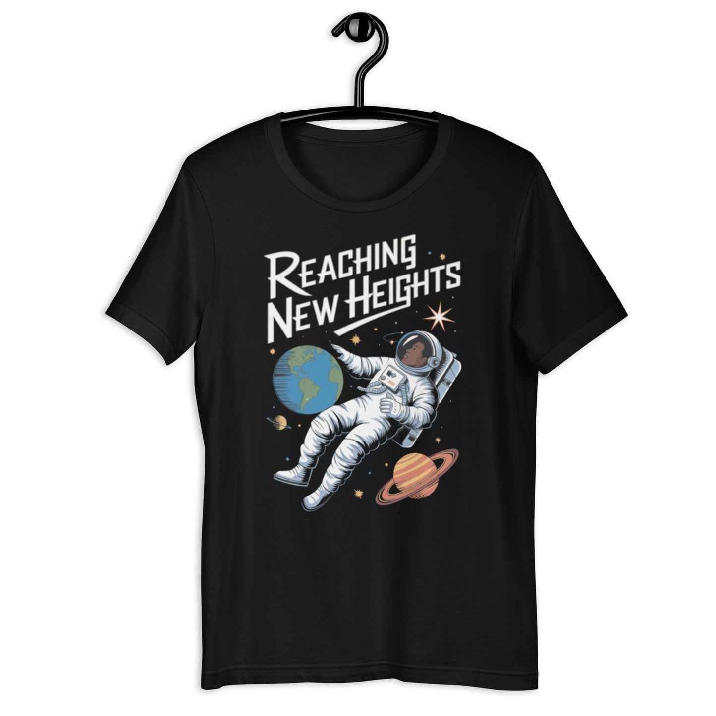 Black Astronaut T-Shirt - Bold Black Apparel