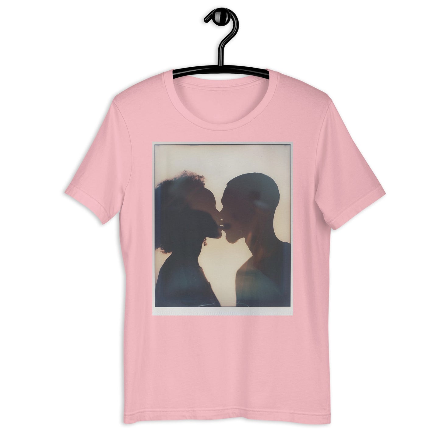 Black Couple Silhouette Polaroid T-Shirt - Bold Black Apparel