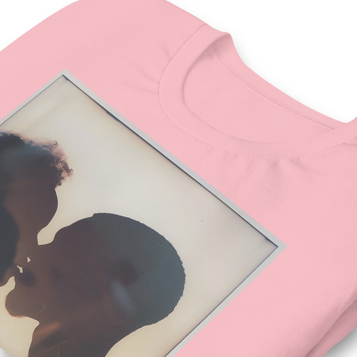 Black Couple Silhouette Polaroid T-Shirt - Bold Black Apparel