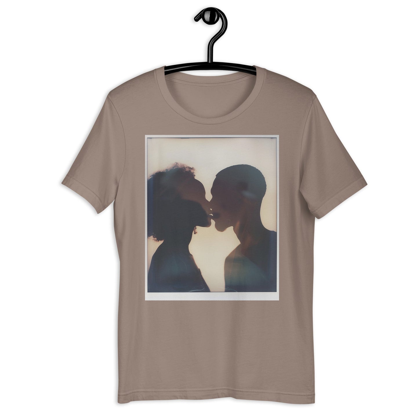 Black Couple Silhouette Polaroid T-Shirt - Bold Black Apparel