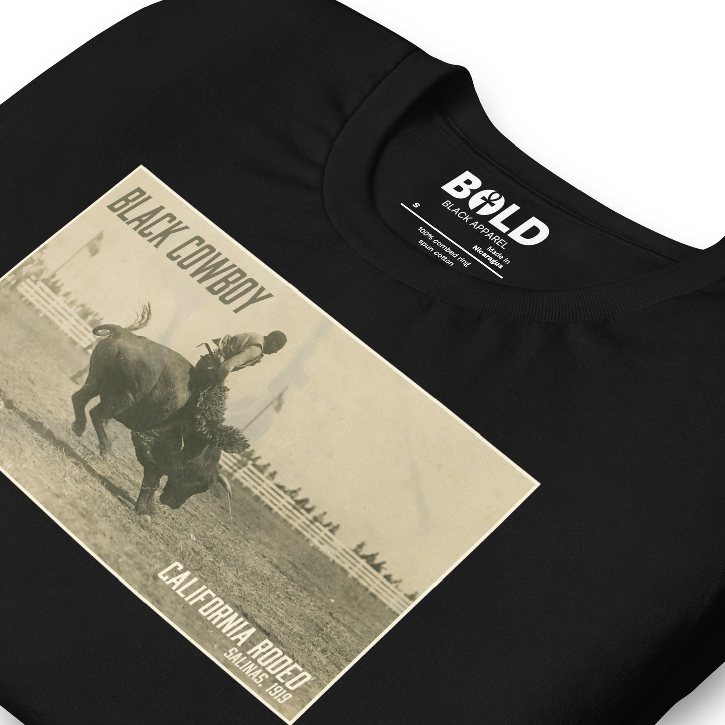 Black Cowboy T-Shirt - Bold Black Apparel