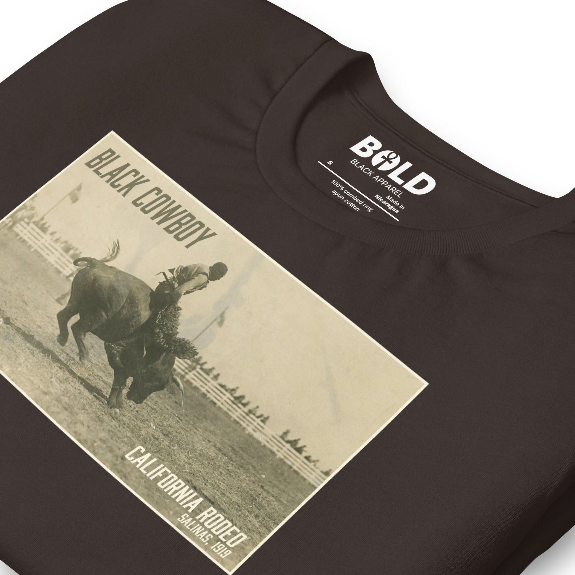 Black Cowboy T-Shirt - Bold Black Apparel