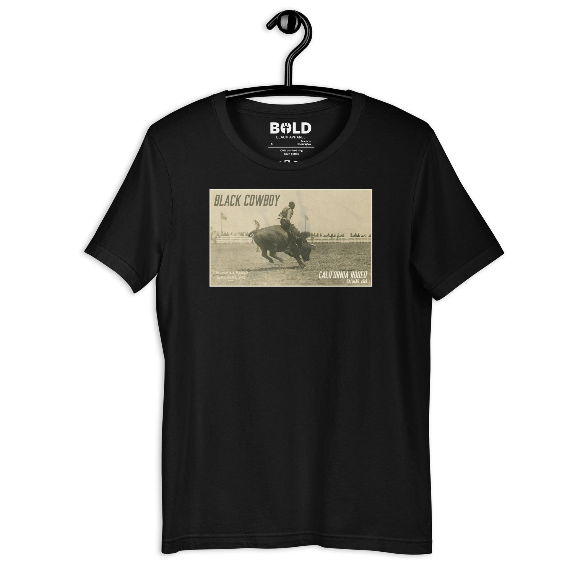 Black Cowboy T-Shirt - Bold Black Apparel