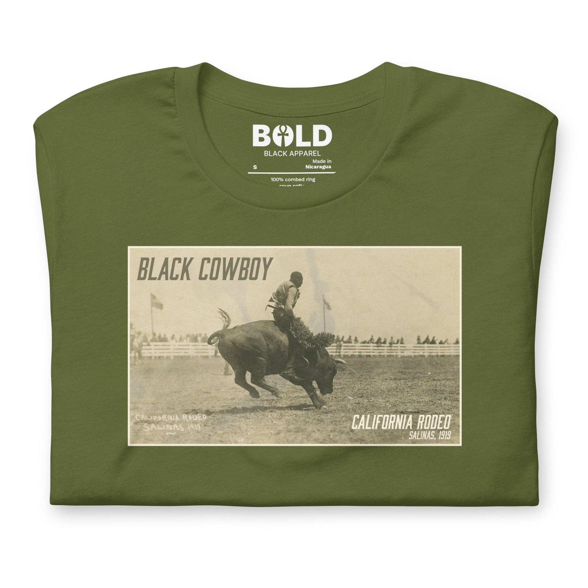 Black Cowboy T-Shirt - Bold Black Apparel