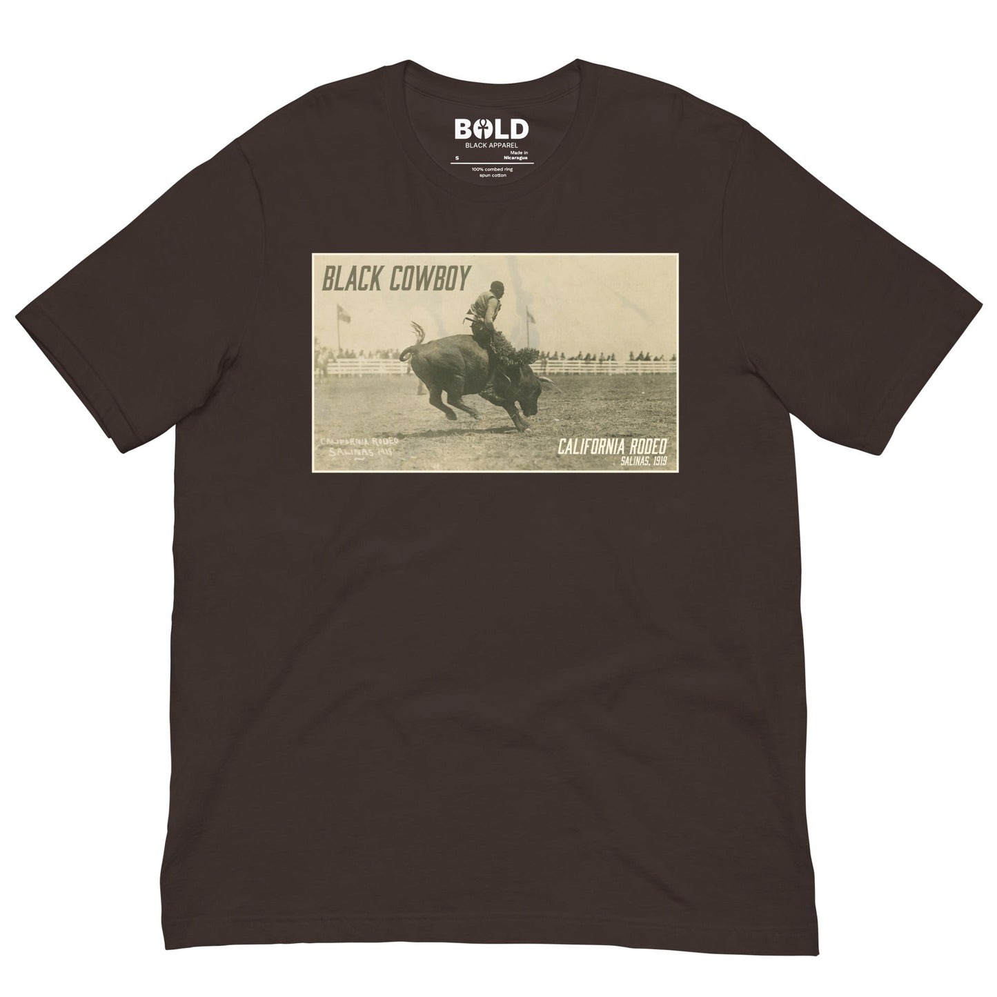 Black Cowboy T-Shirt - Bold Black Apparel
