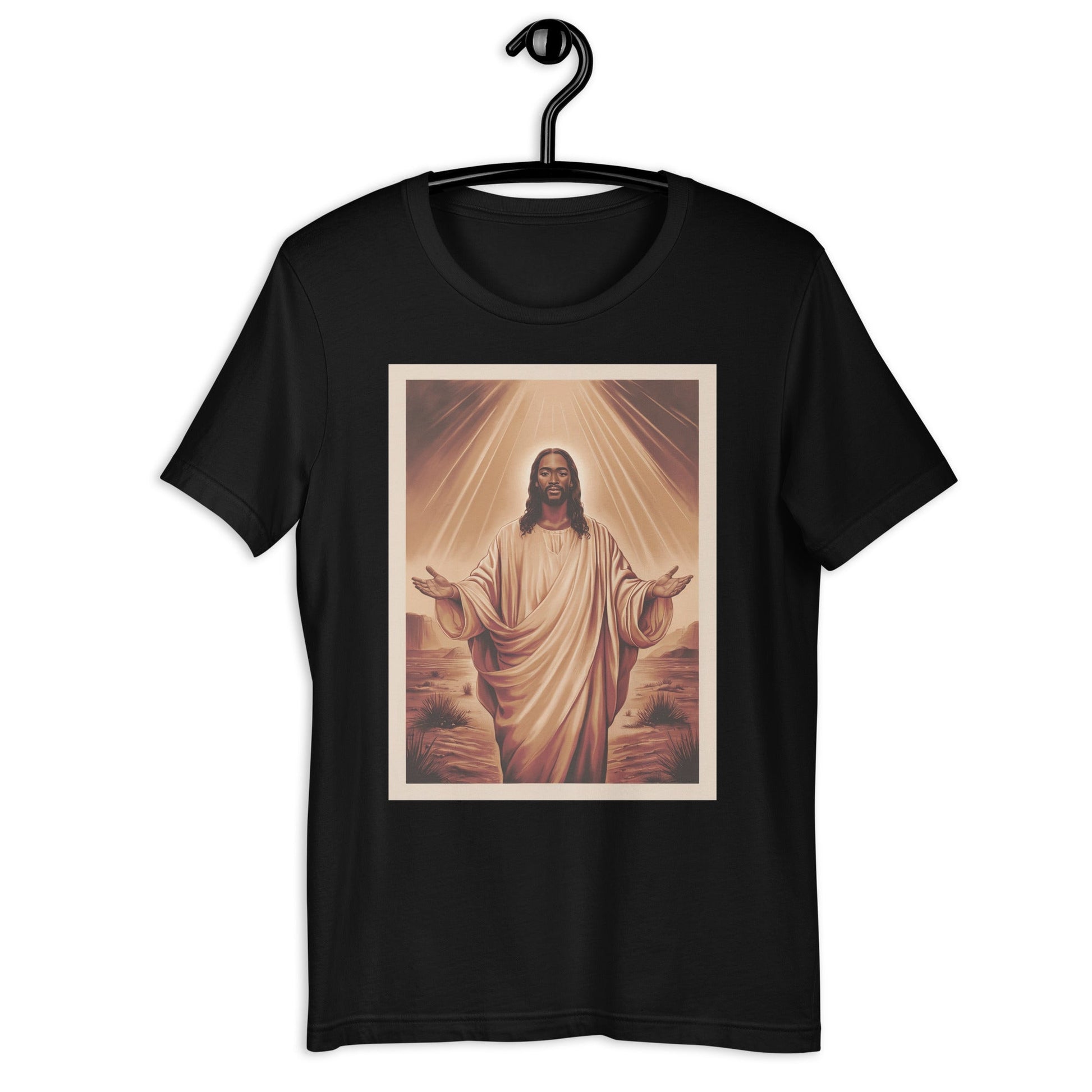 Black Jesus Portrait T-Shirt - Bold Black Apparel