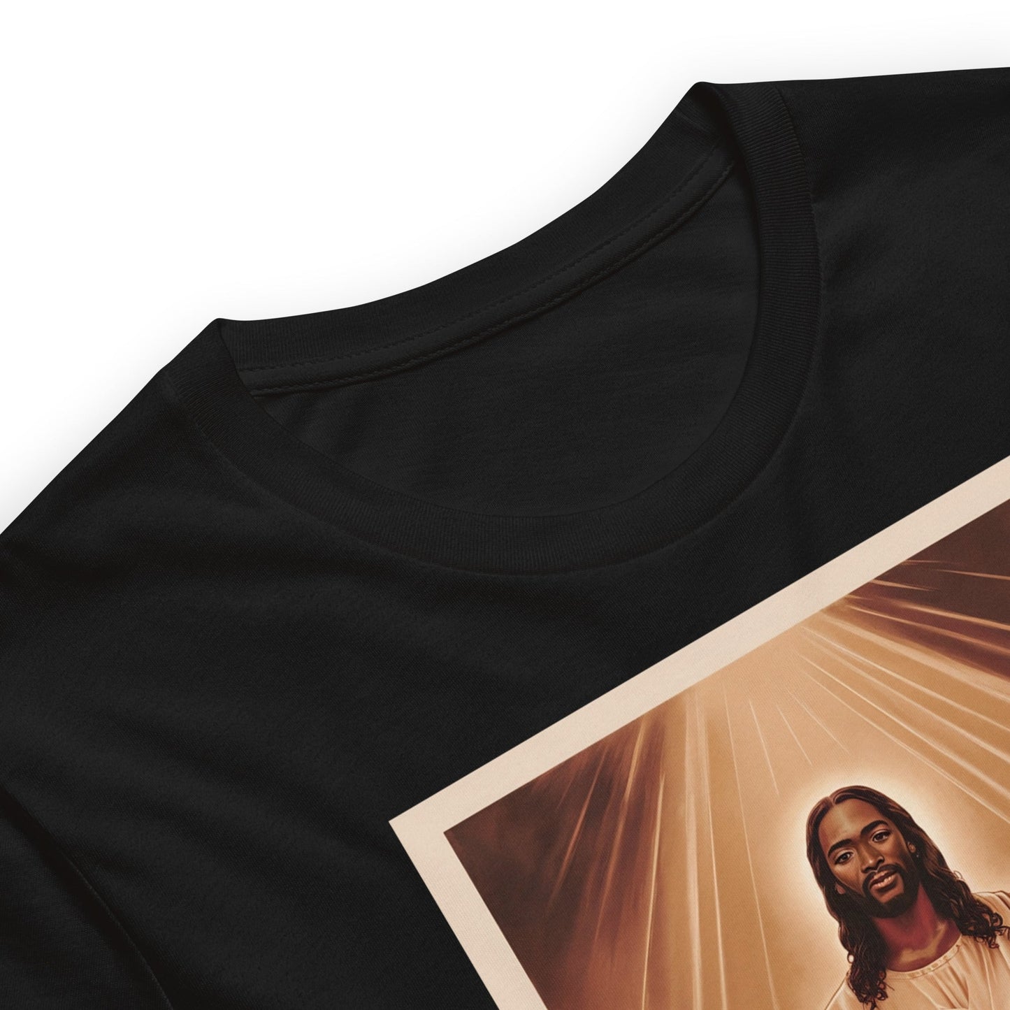 Black Jesus Portrait T-Shirt - Bold Black Apparel