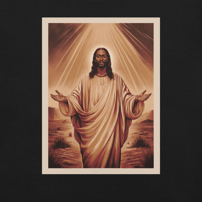 Black Jesus Portrait T-Shirt - Bold Black Apparel