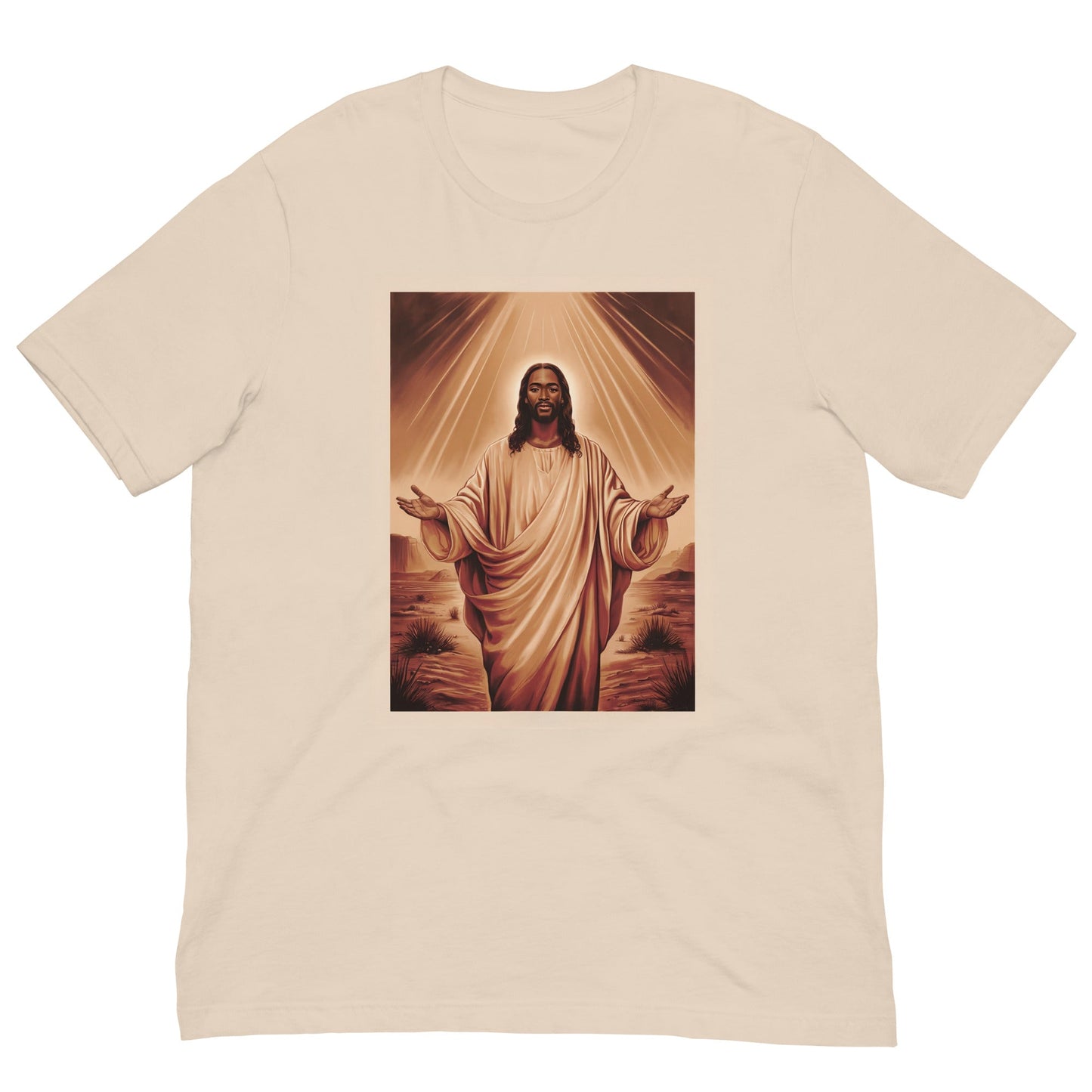 Black Jesus Portrait T-Shirt - Bold Black Apparel