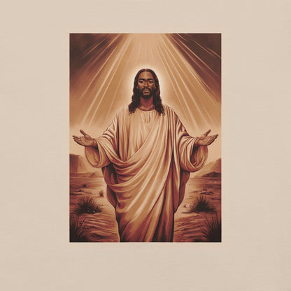 Black Jesus Portrait T-Shirt - Bold Black Apparel