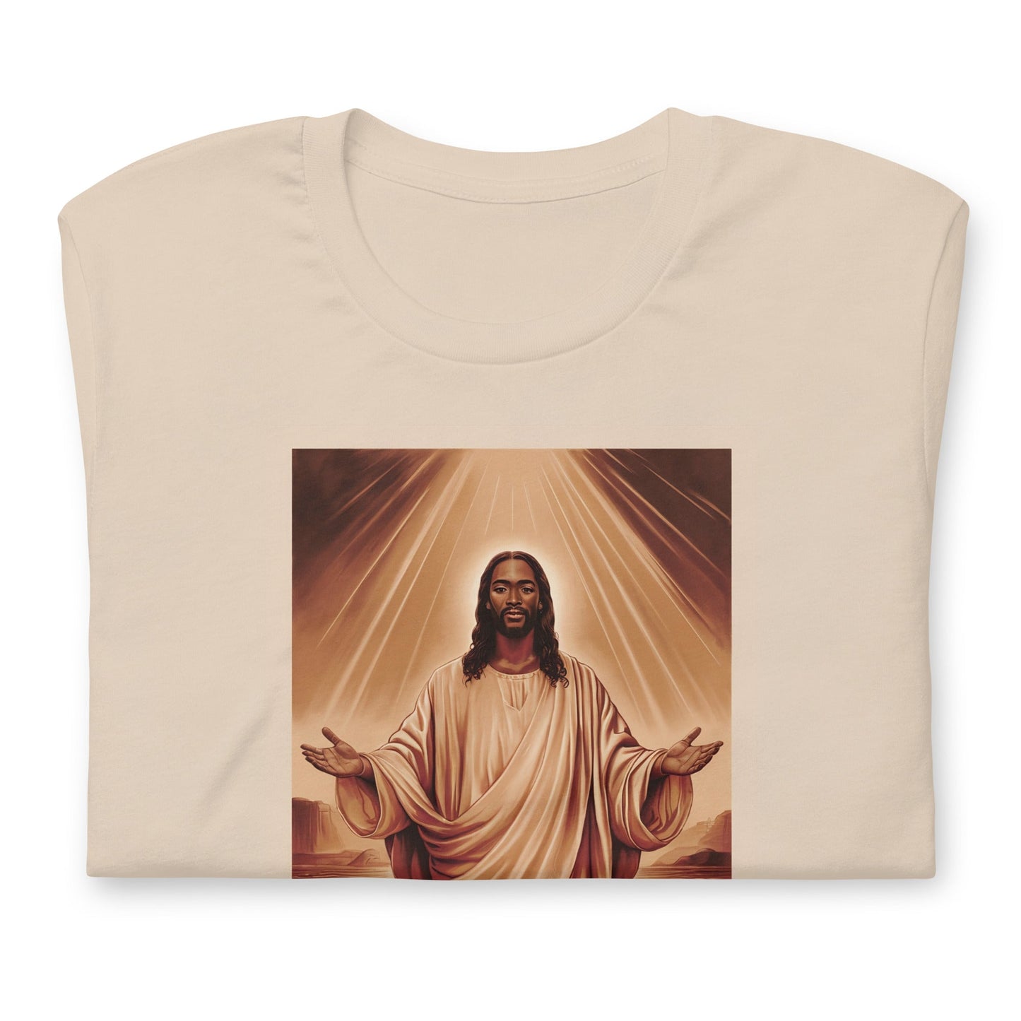 Black Jesus Portrait T-Shirt - Bold Black Apparel
