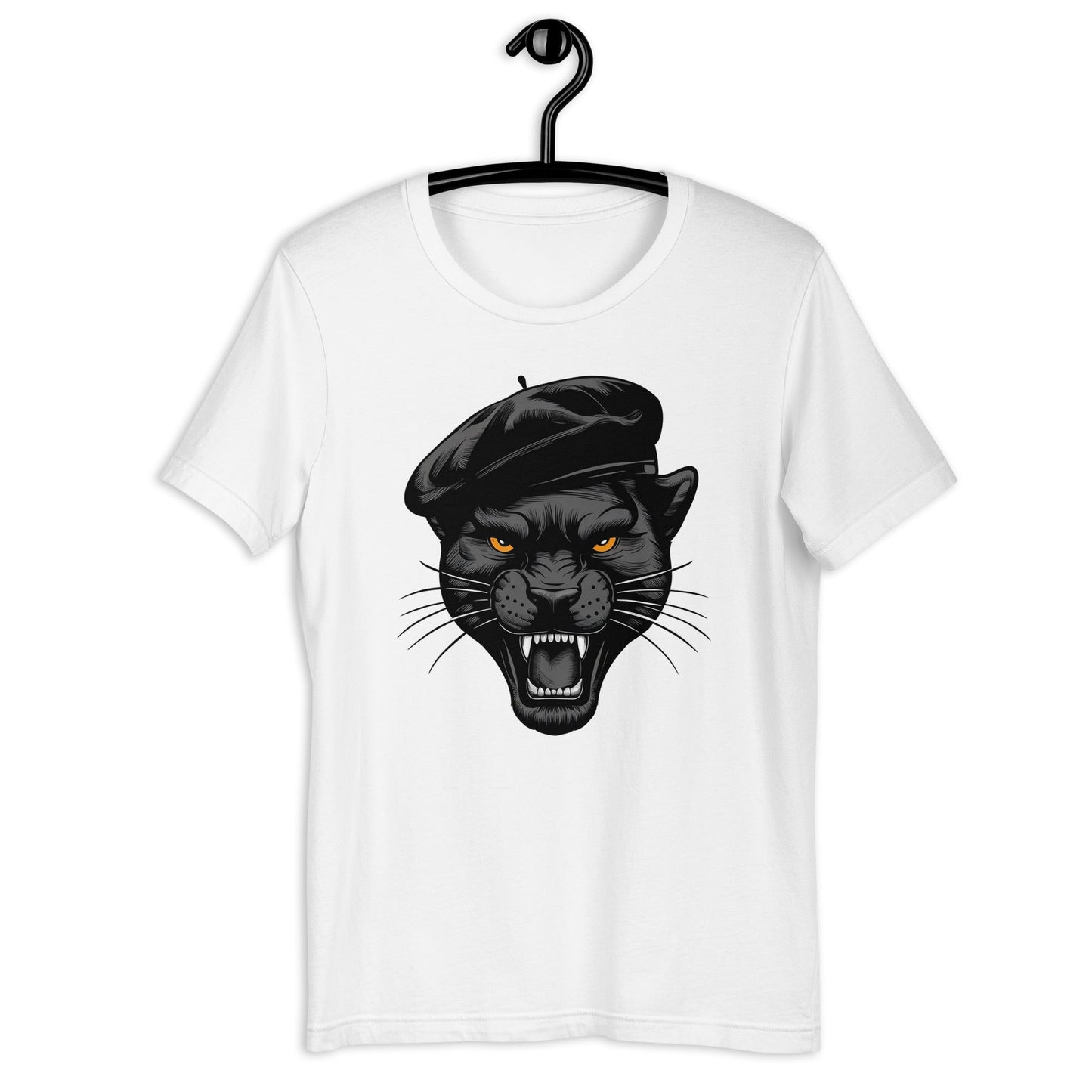 Black Panther with Beret T-Shirt - Bold Black Apparel