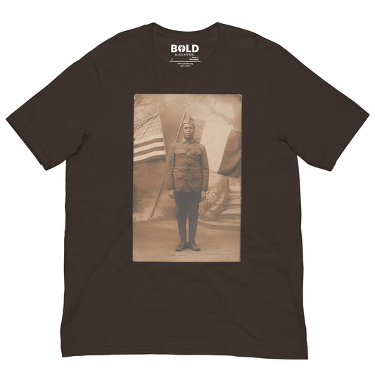 Black WWI Soldier T-Shirt - Bold Black Apparel