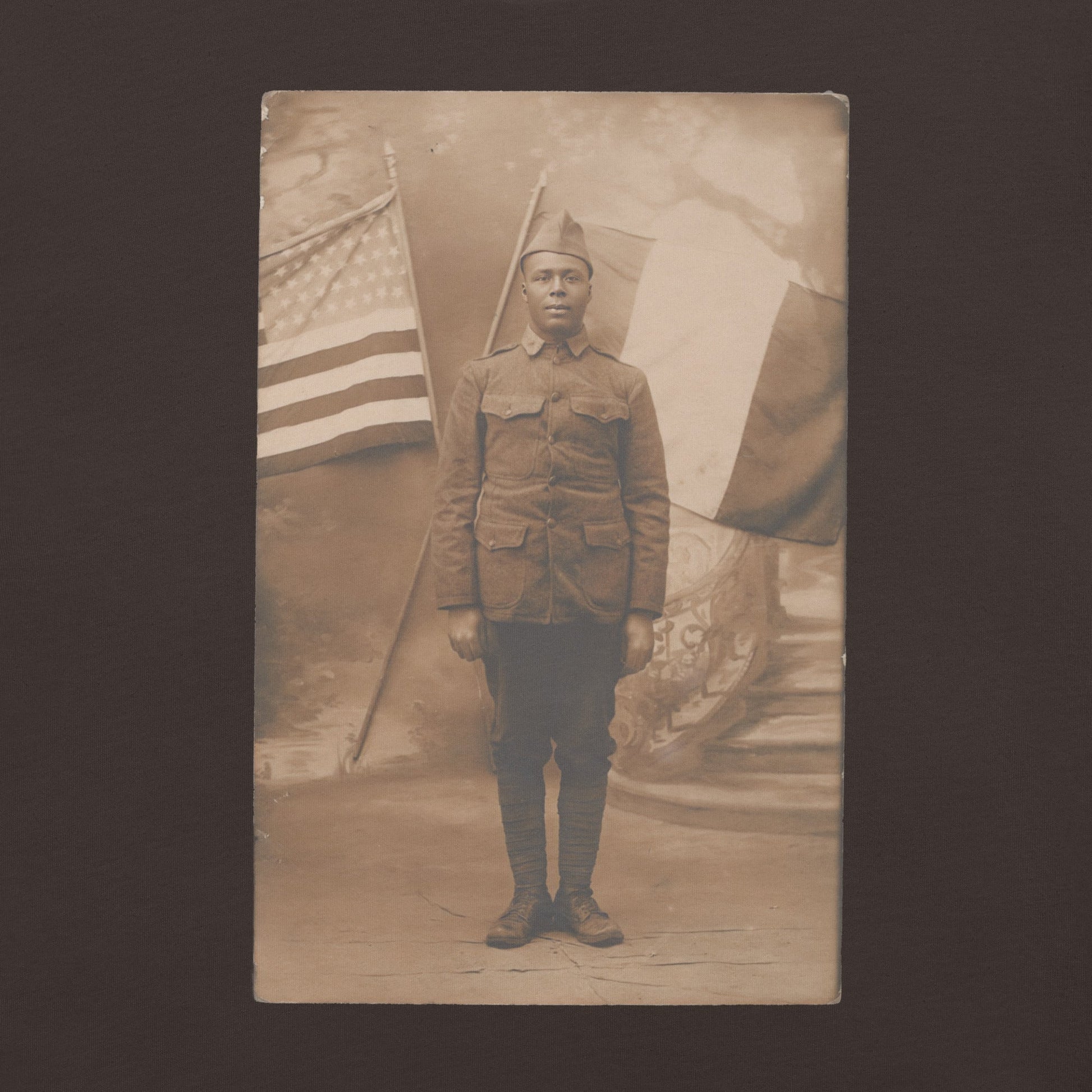 Black WWI Soldier T-Shirt - Bold Black Apparel