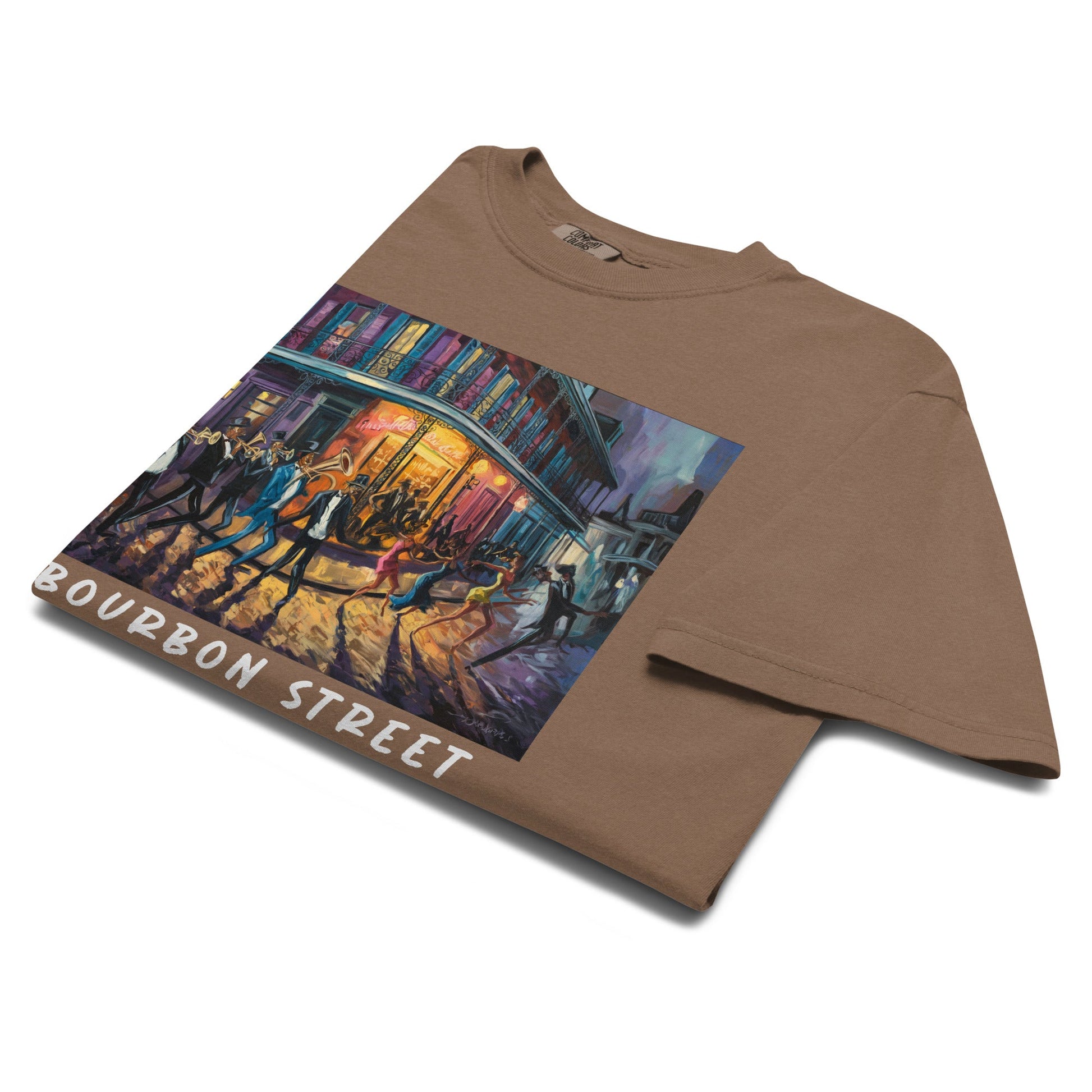 Bourbon Street Heavyweight T-Shirt - Bold Black Apparel