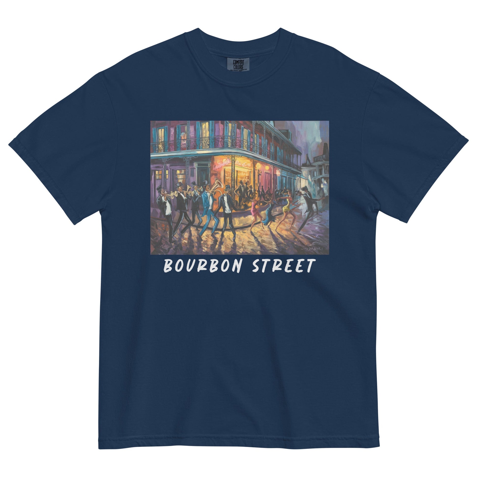 Bourbon Street Heavyweight T-Shirt - Bold Black Apparel