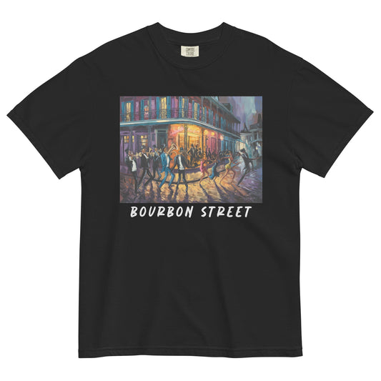 Bourbon Street Heavyweight T-Shirt - Bold Black Apparel