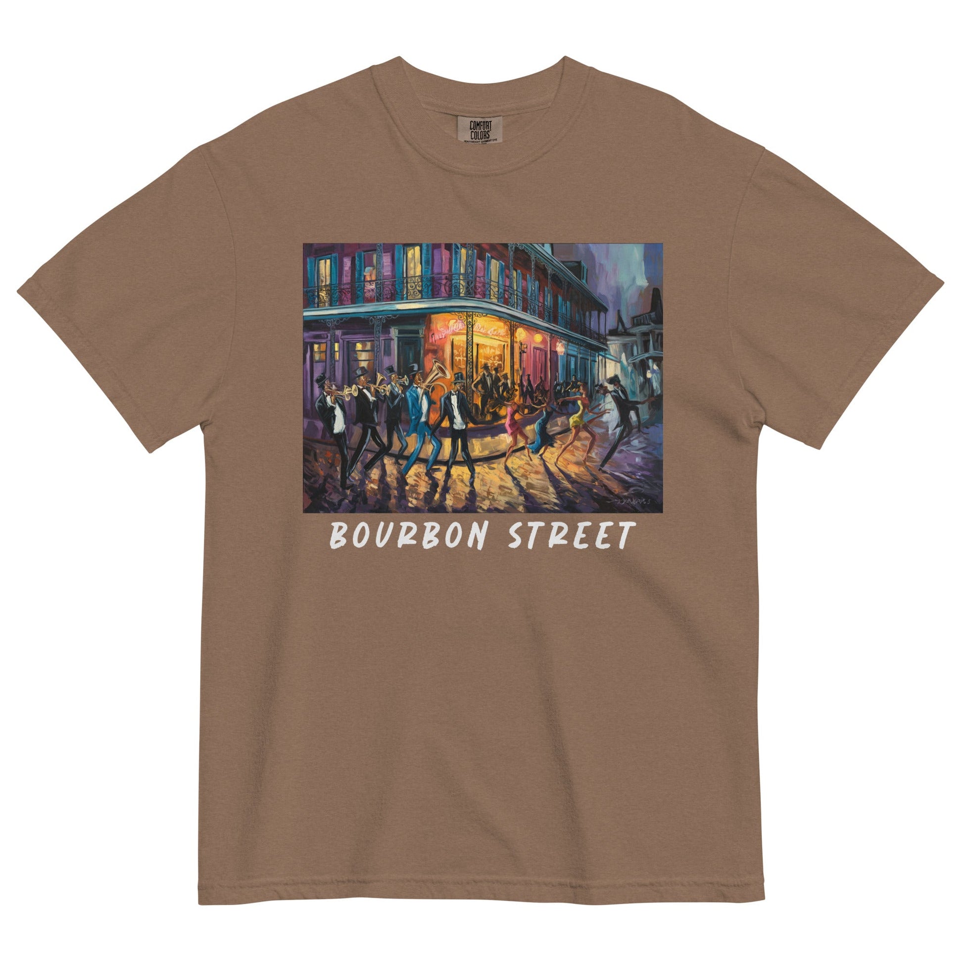 Bourbon Street Heavyweight T-Shirt - Bold Black Apparel