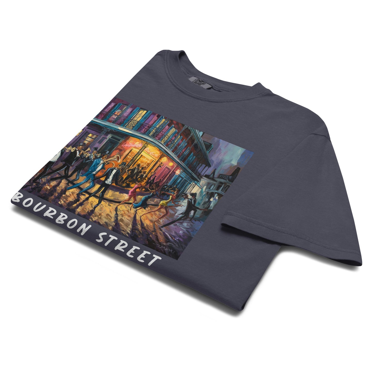 Bourbon Street Heavyweight T-Shirt - Bold Black Apparel