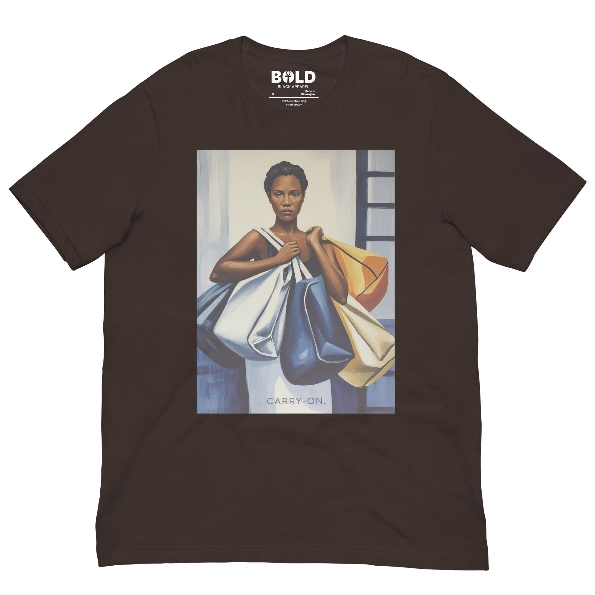 Carry - On T-Shirt - Bold Black Apparel
