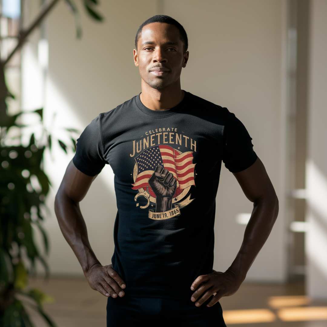 Celebrate Juneteenth T-Shirt - Bold Black Apparel