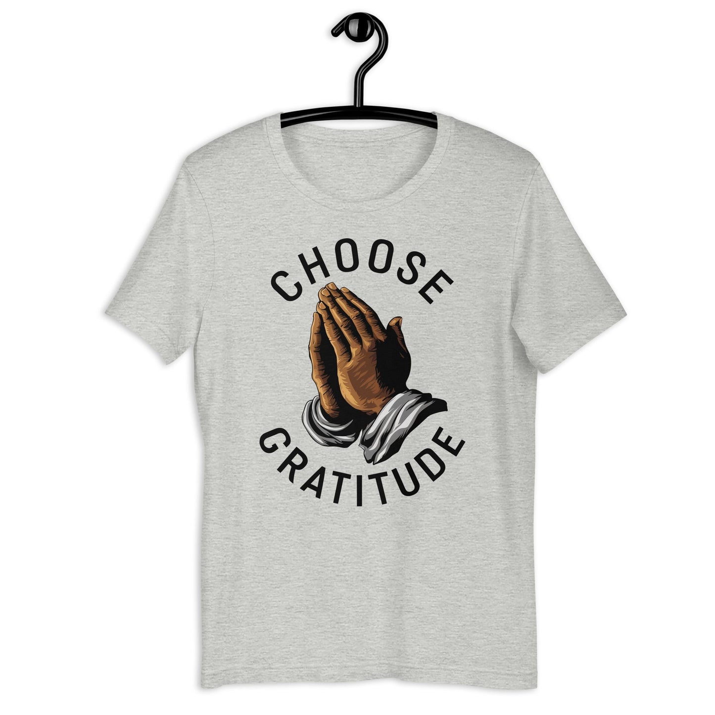 Choose Gratitude T-Shirt - Bold Black Apparel