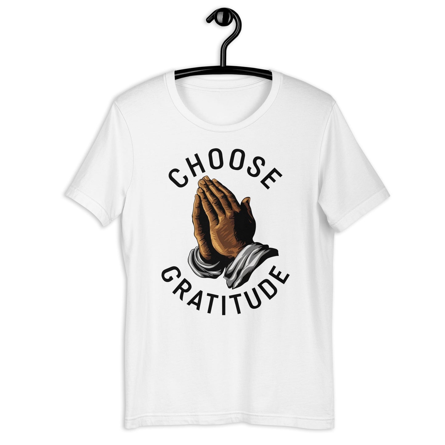 Choose Gratitude T-Shirt - Bold Black Apparel