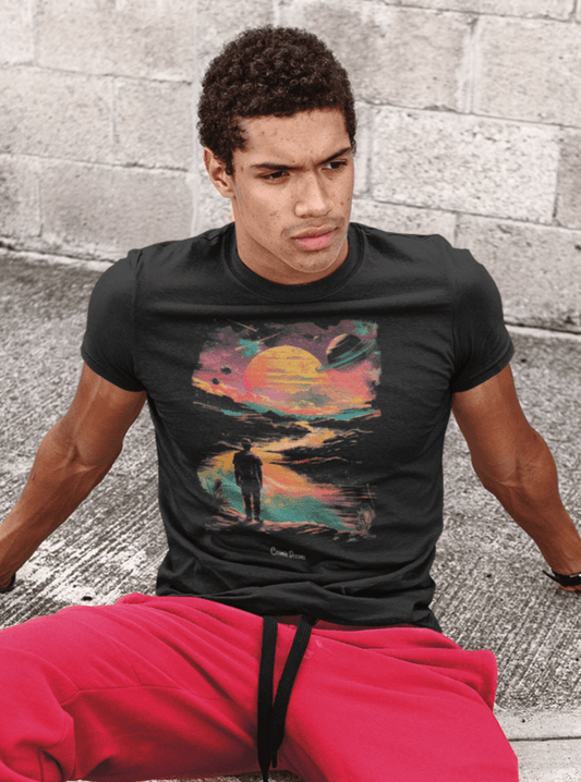 Cosmic Dreams T-Shirt - Bold Black Apparel