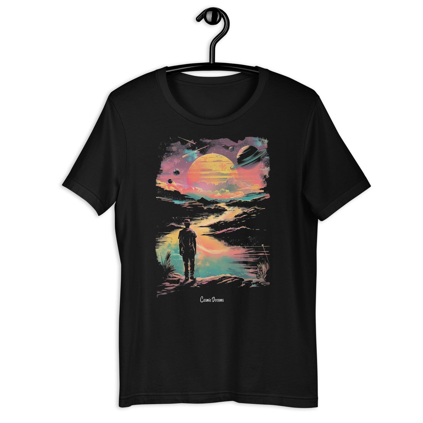 Cosmic Dreams T-Shirt - Bold Black Apparel