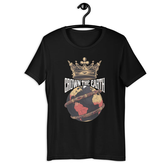 Crown the Earth T-Shirt - Bold Black Apparel