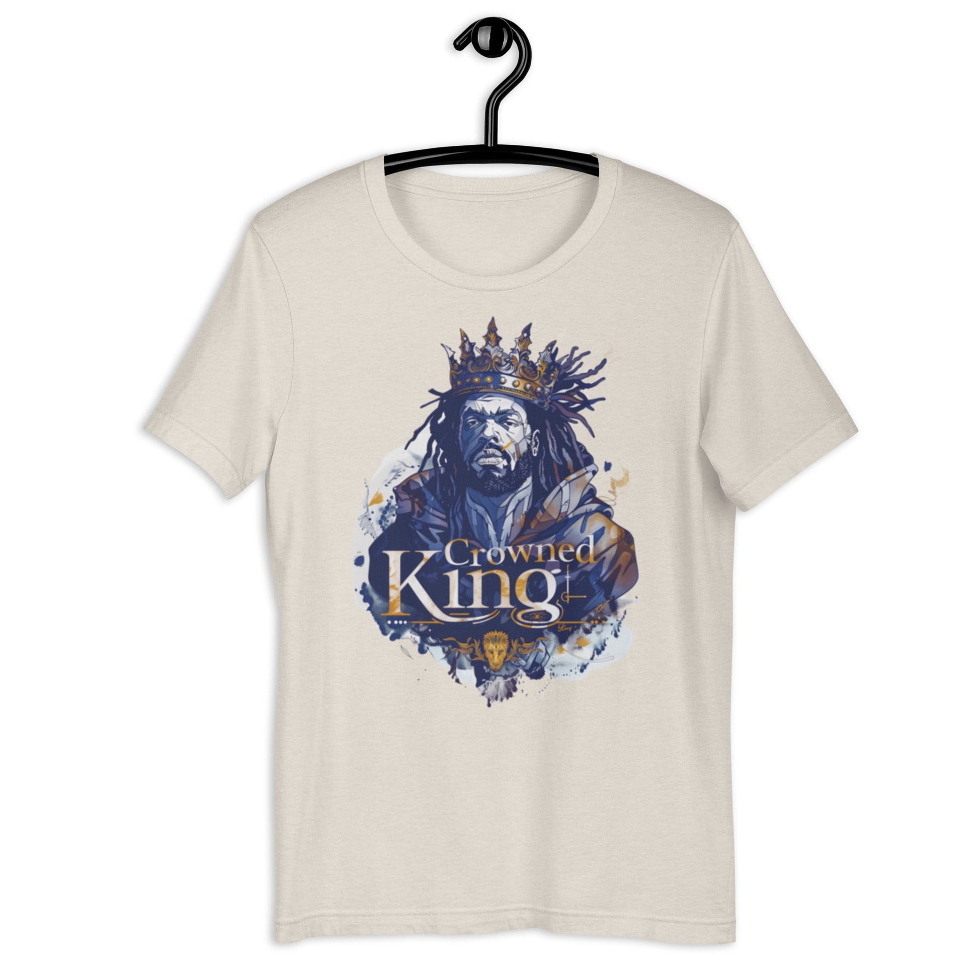 Crowned Black King T-Shirt - Bold Black Apparel