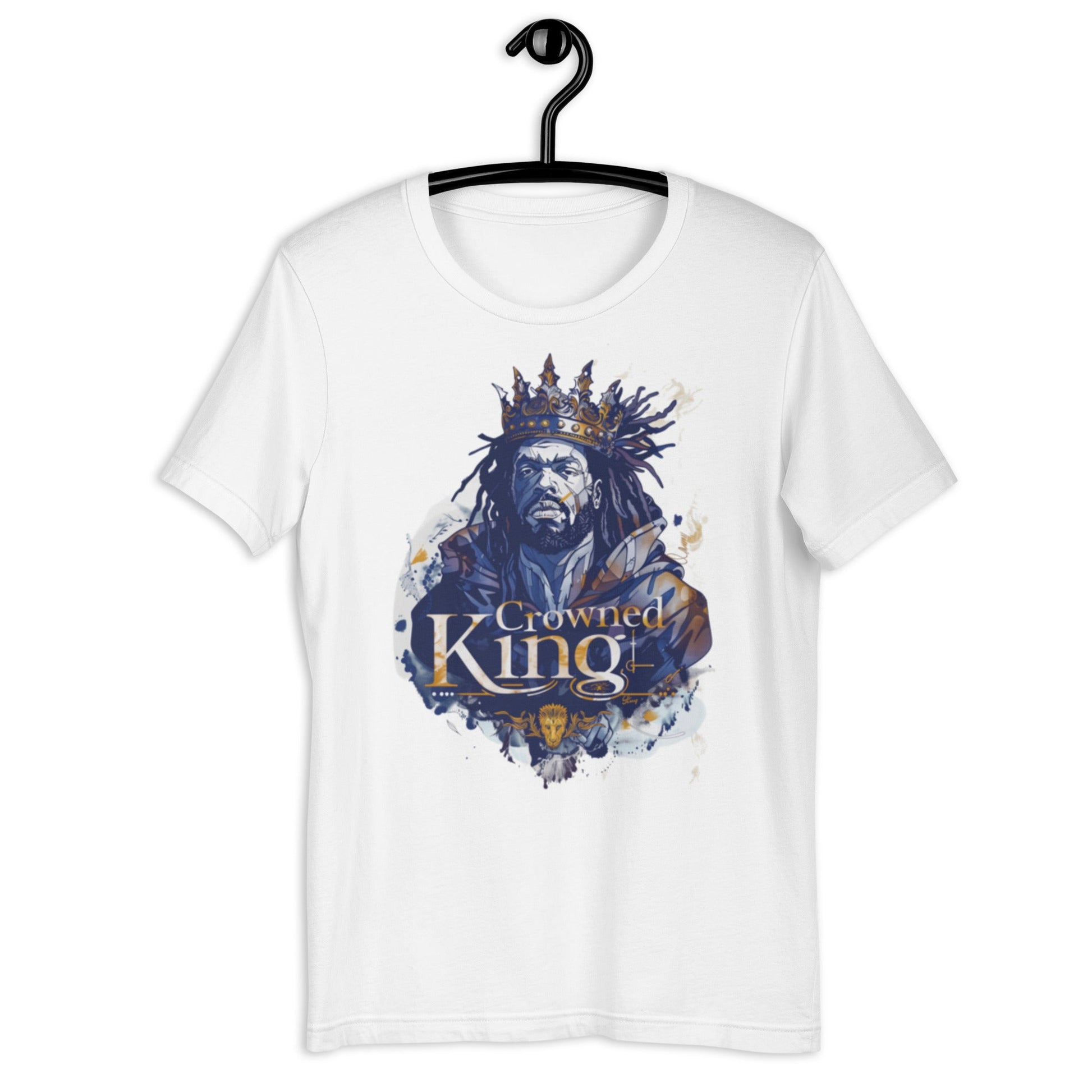 Crowned Black King T-Shirt - Bold Black Apparel