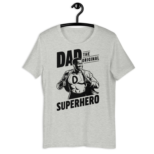 Dad The Original Superhero T-Shirt - Bold Black Apparel