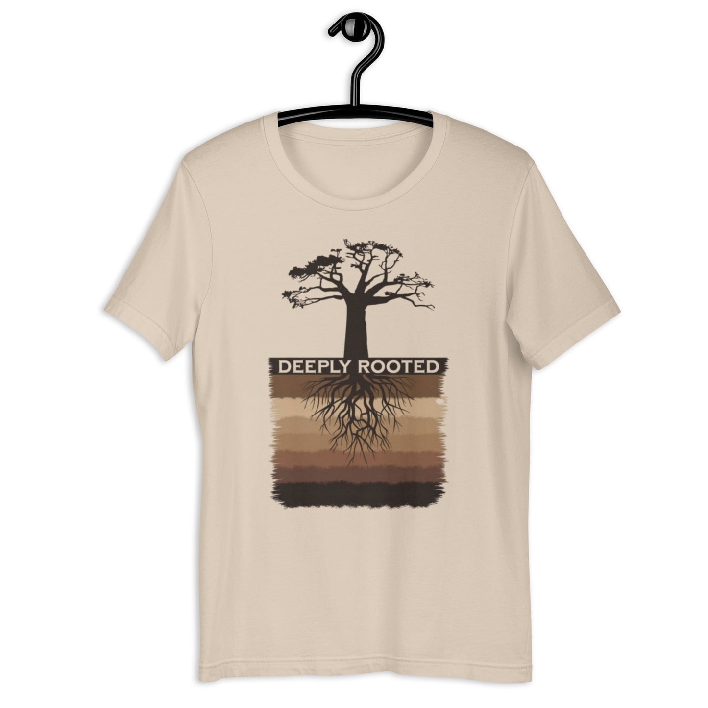 Deeply Rooted T-Shirt - Bold Black Apparel