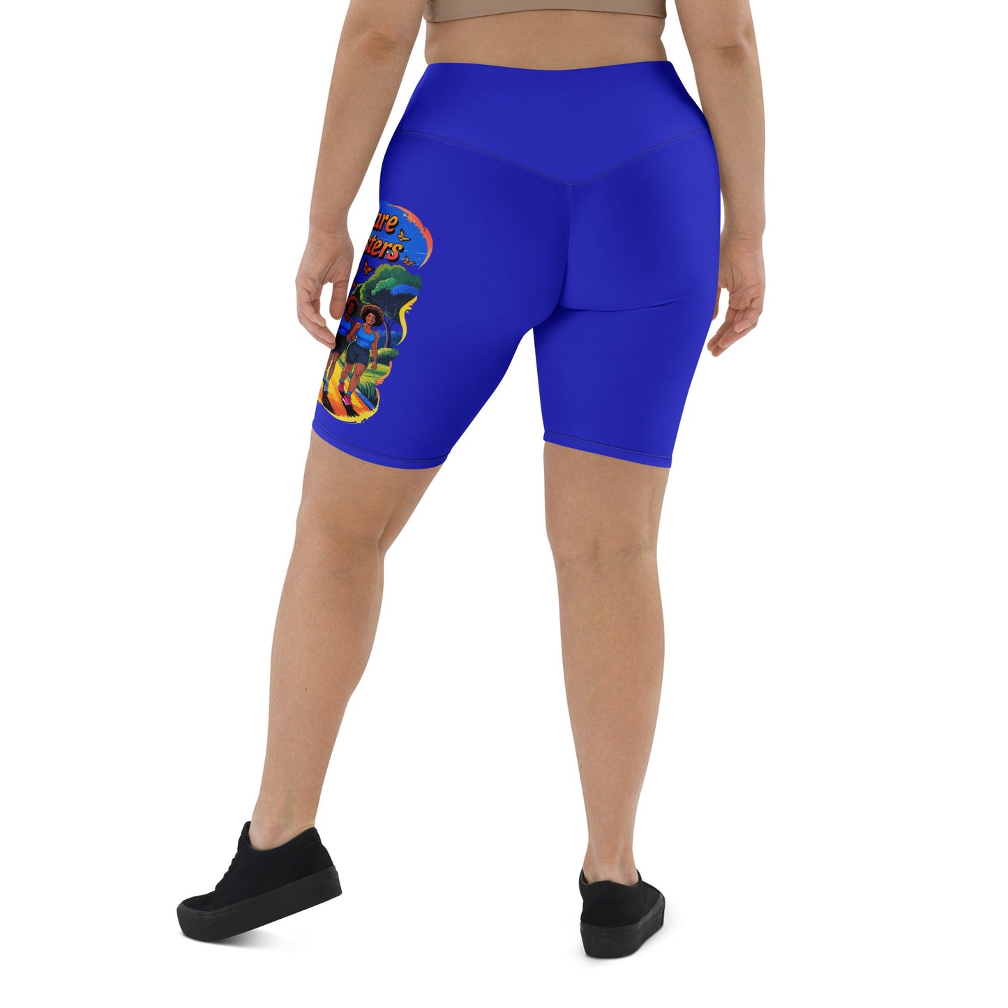 Delaware Sole Sister Trail Biker Shorts - Bold Black Apparel