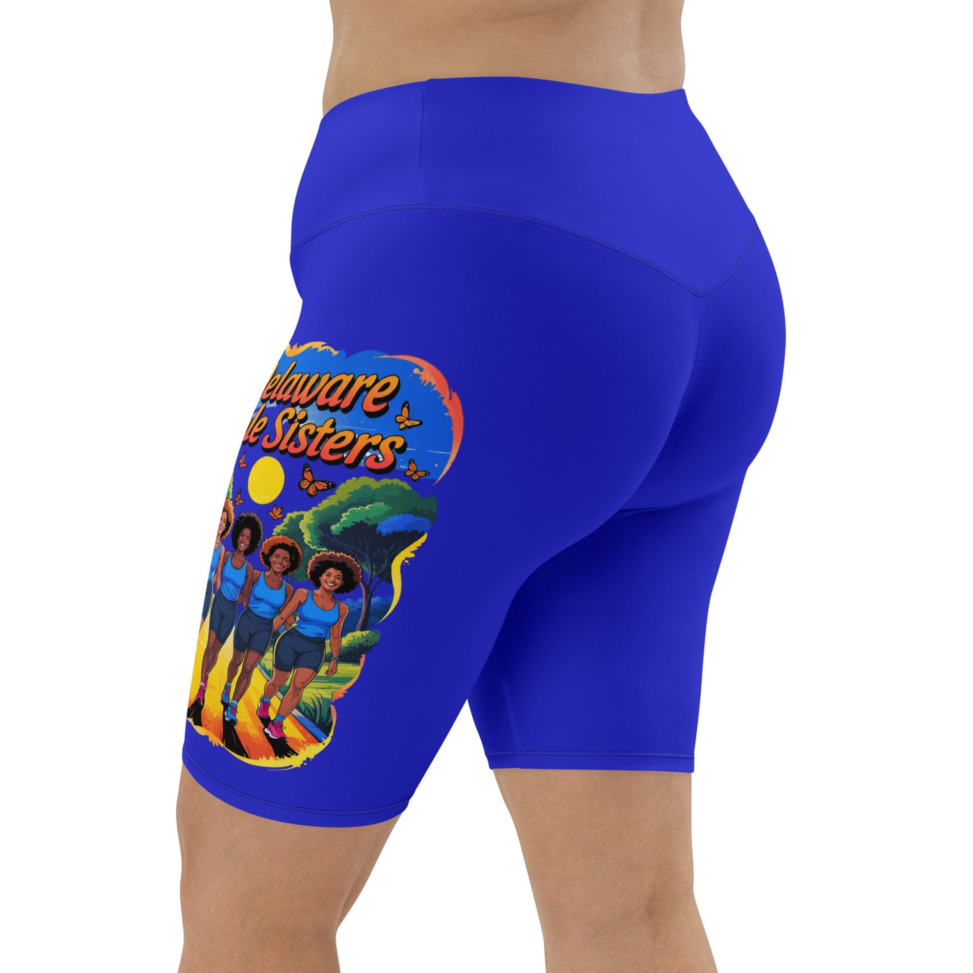 Delaware Sole Sister Trail Biker Shorts - Bold Black Apparel