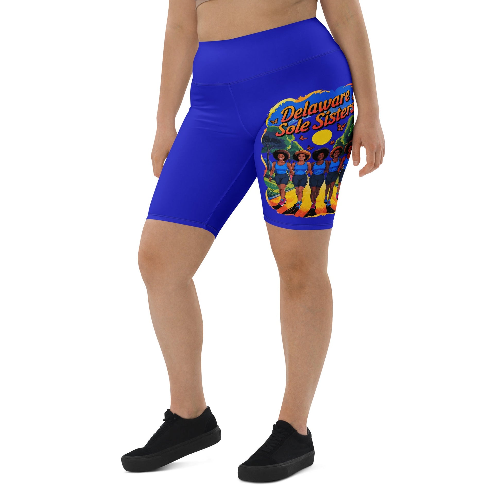 Delaware Sole Sister Trail Biker Shorts - Bold Black Apparel